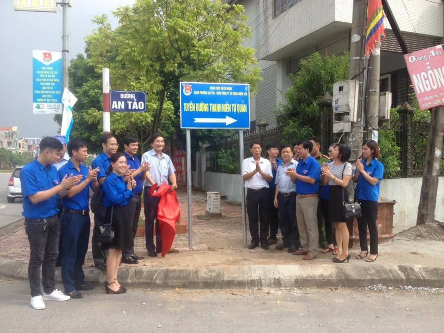 Đoàn TN Công ty CP Nhựa Hưng Yên phối hợp Đoàn phường An Tảo tổ chức lễ phát động Ngày thứ 7 xanh  